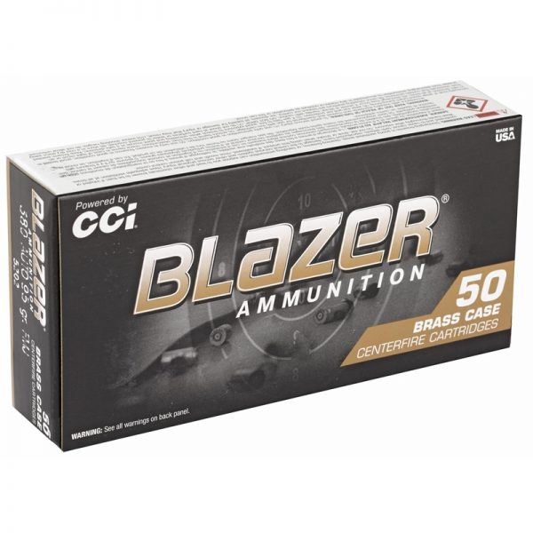 CCI Blazer Brass .380 ACP Ammunition 95 Grain FMJ